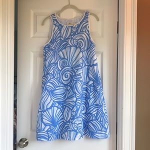 Vineyard vines linen seashell print dress